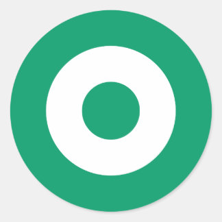 Sticker rond vert mod