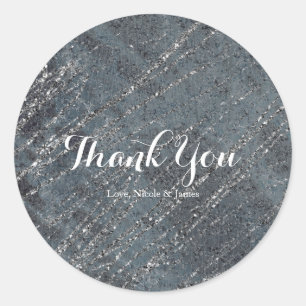 Sticker Rond Vert Noir Gris Marbre Moderne Designer Chic