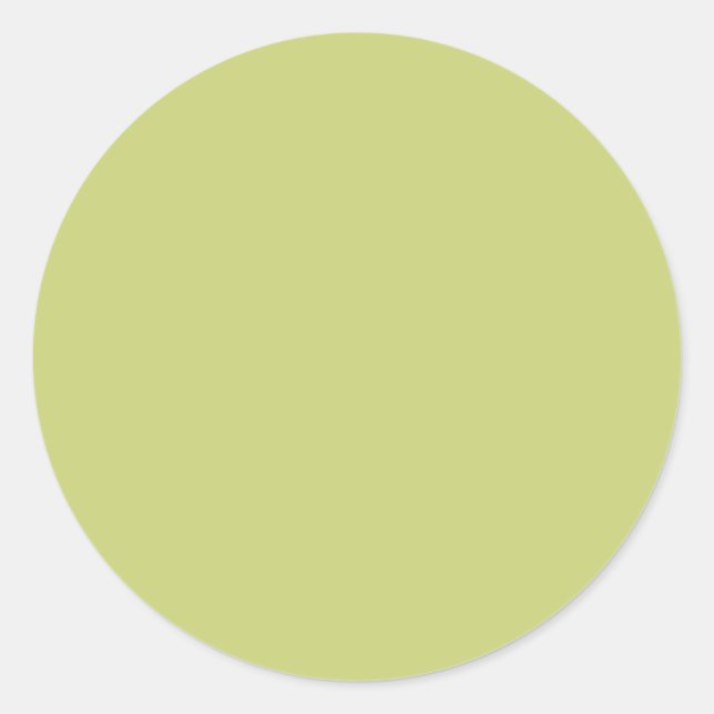 Sticker Rond Vert pomme gris (couleur solide) (Devant)