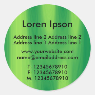 Sticker Rond Vert rideau Entreprise / Profil