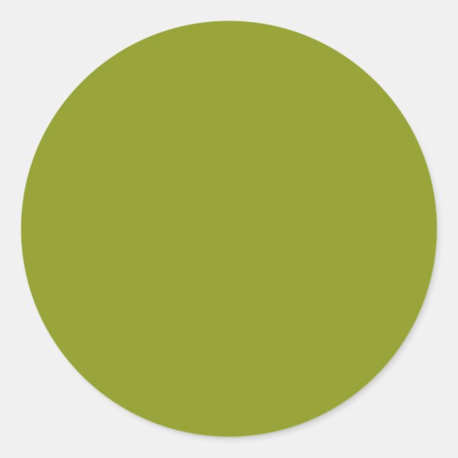 Sticker Rond Vert tendance (couleur unie) (Devant)