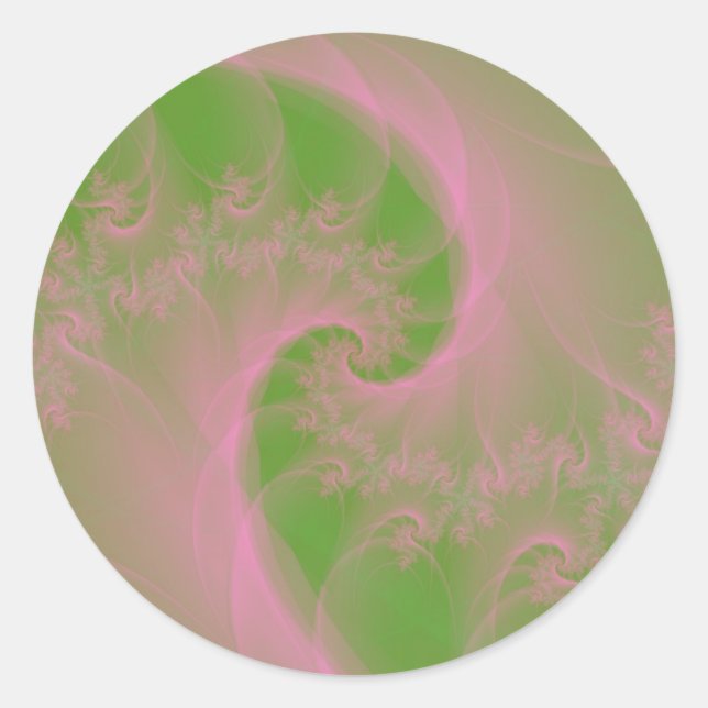 Sticker rond vert Twist (Devant)