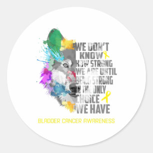 Sticker Rond Vessie Cancer Sensibilisation Ribbon Cadeaux de so