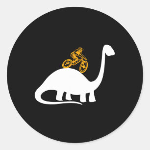 Sticker Rond Vêtement de vélo tout terrain VTT Dino Dinosaure T