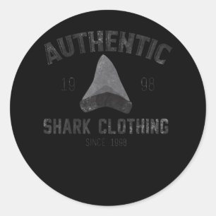 Sticker Rond Vêtements authentiques de requins depuis 1998 - C