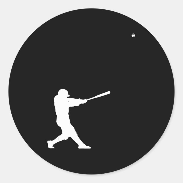 Sticker Rond Vêtements de baseball - Baseball (Devant)