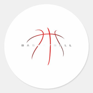 Sticker Rond Vêtements de basket-ball - Basketbal Art