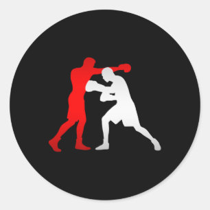 Sticker Rond Vêtements de boxe - Boxe