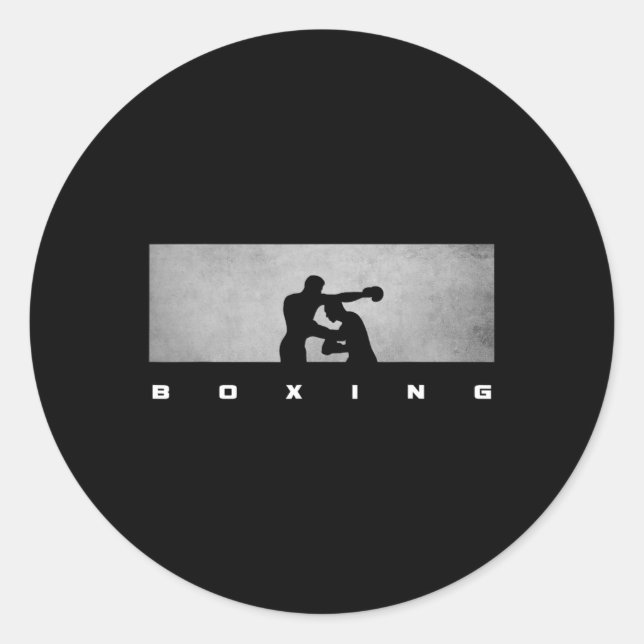 Sticker Rond Vêtements de boxe - Boxe 1  (Devant)