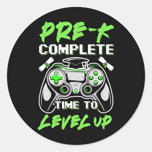 Sticker Rond Vêtements de jeu complets pré-maternelle 1  (Devant)