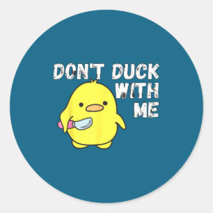 Sticker Rond Vêtements Duck Rubber Duck