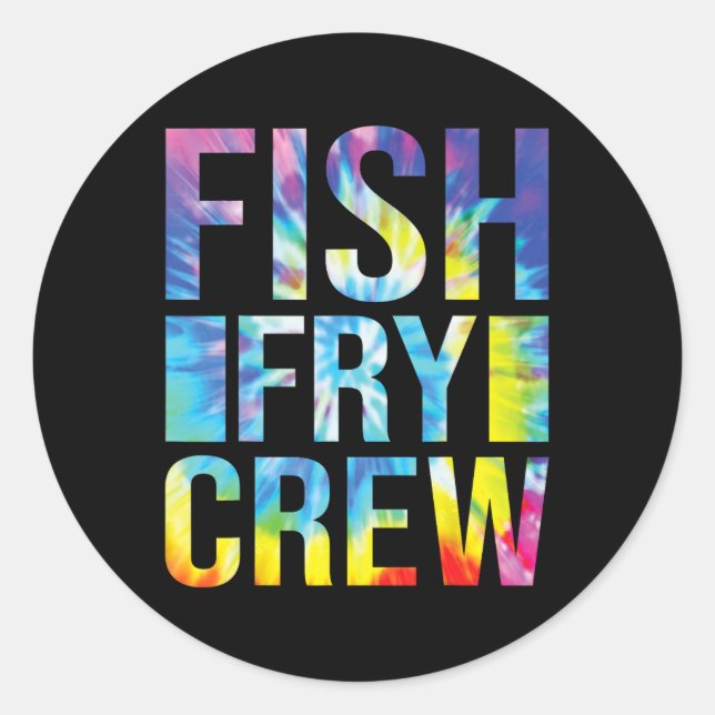Sticker Rond Vêtements Fish Fry Équipage Fish Fry  (Devant)