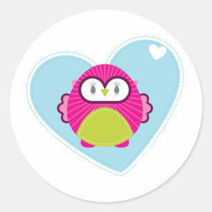 Sticker Rond VÊTEMENTS :: hibou - hoot