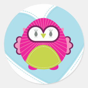 Sticker Rond VÊTEMENTS :: hibou - hoot