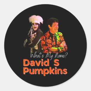 Sticker Rond Vêtements pour hommes David S Pumpkins squelette d