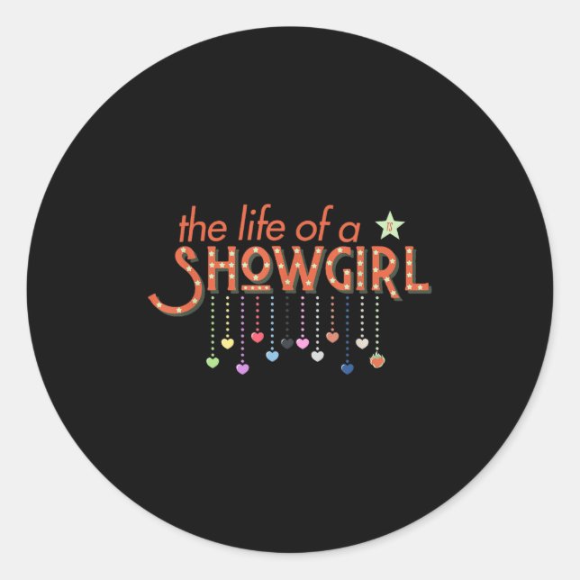 Sticker Rond Vêtements tendance dans ma Showgirl Era Star Stude (Devant)