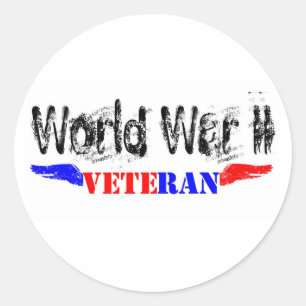 Sticker Rond vétéran de 2ème guerre mondiale