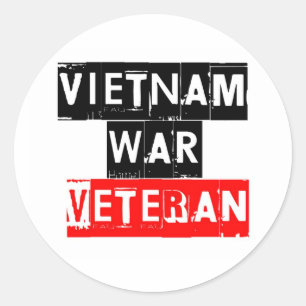 Sticker Rond vétéran de la guerre du vietnam