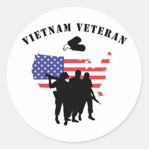 Sticker Rond Vétéran du Vietnam