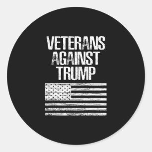 Sticker Rond Vétérans contre Trump