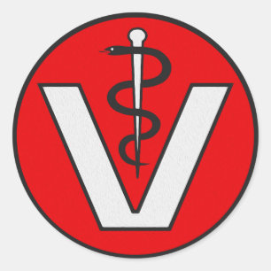 Sticker Rond Vétérinaire