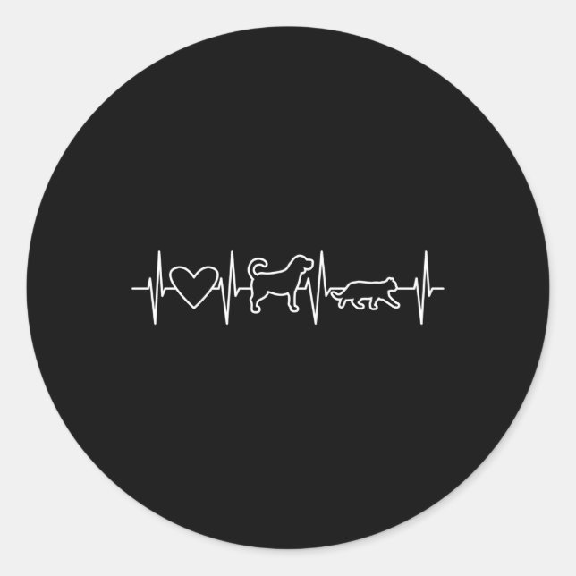 Sticker Rond Vétérinaire Vet Tech Animal (Devant)