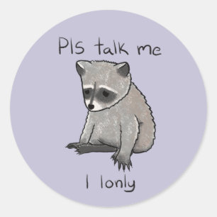 Sticker Rond Veuillez parler