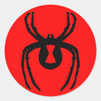 Sticker Rond Veuve noire