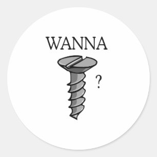 Sticker Rond Veux baiser