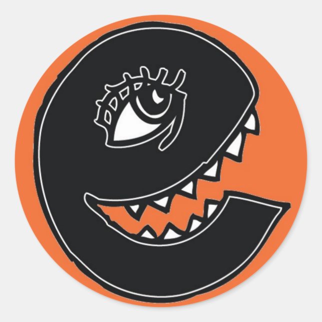 Sticker Rond Vex e - Orange (Devant)