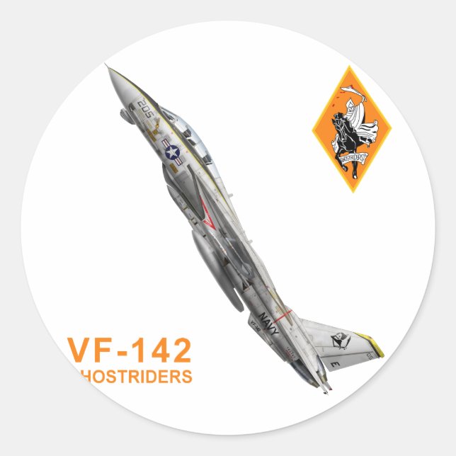 Sticker Rond VF-142 Ghostriders (Devant)