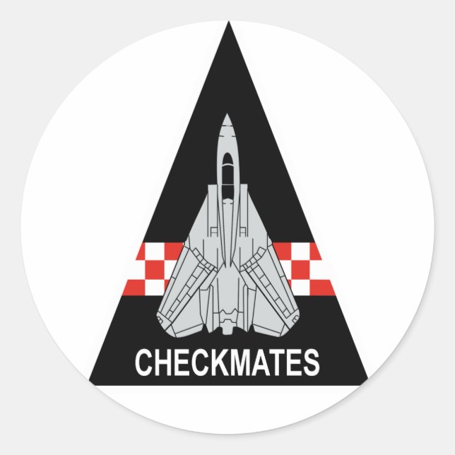 Sticker Rond VF-211 - Coéquipiers de combat (Devant)