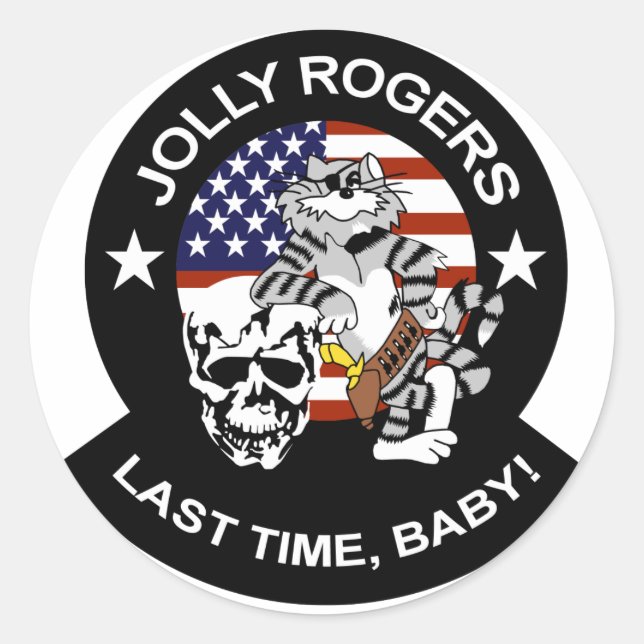 Sticker Rond VF-84 Jollys rogers (Devant)