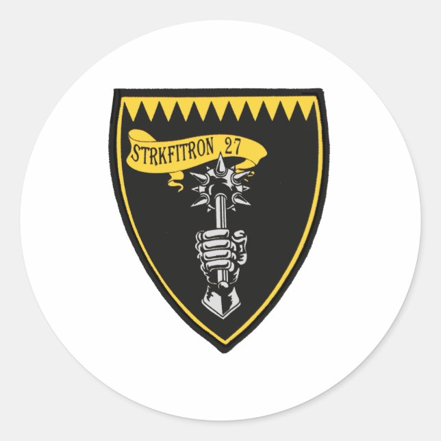 Sticker Rond VFA-27 Royal Maces F/A-18 (Devant)