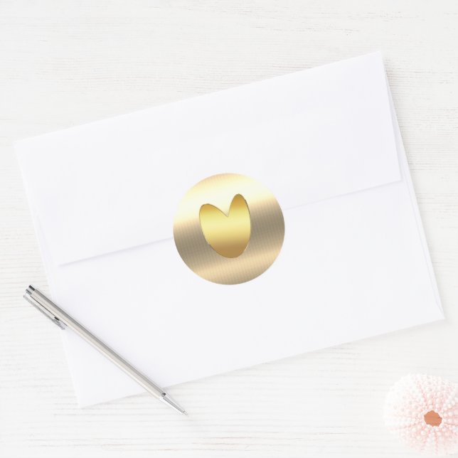 Sticker Rond Vibe Gold Holiday (Enveloppe)