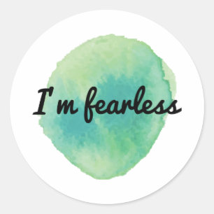 Sticker Rond vibes de motivation positives pour l'acceptation d