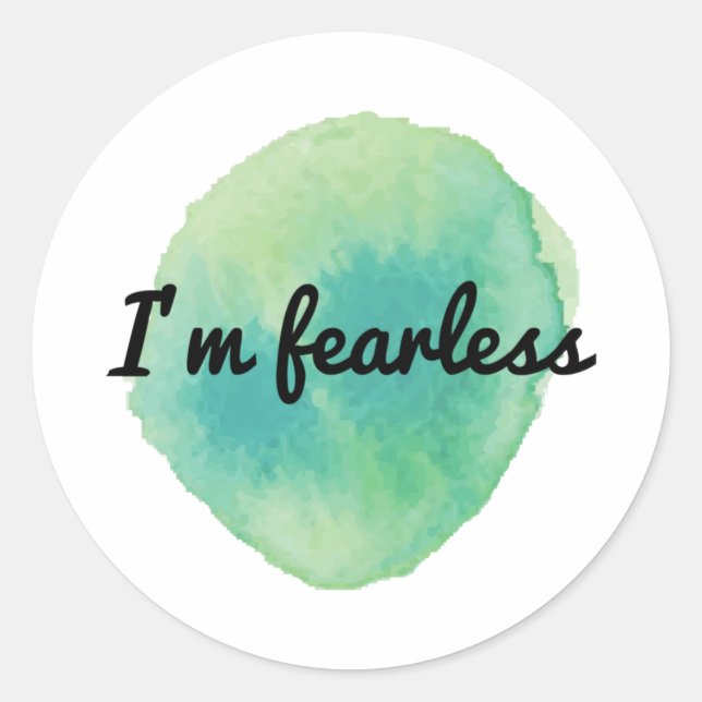 Sticker Rond vibes de motivation positives pour l'acceptation d (Devant)