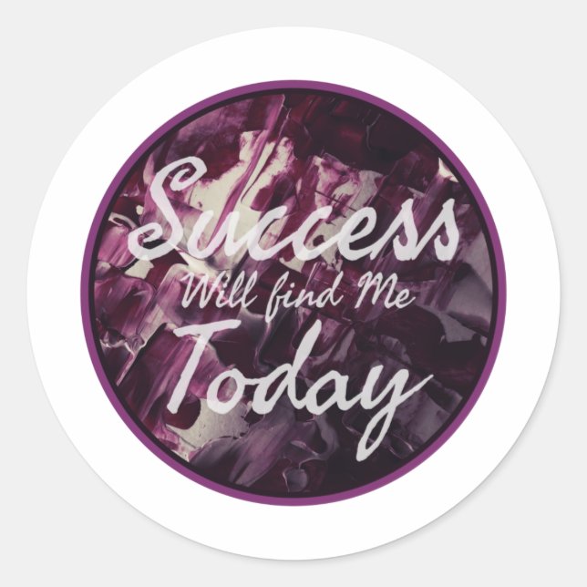 Sticker Rond vibes positives affirmations sur l'acceptation de  (Devant)