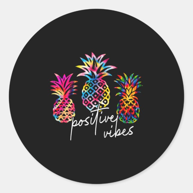 Sticker Rond Vibrations positives le jour du transfert d'infert (Devant)