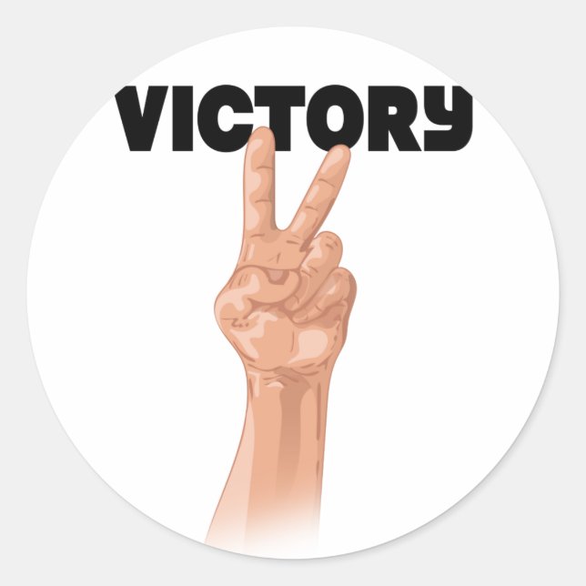 Sticker Rond Victoire (Devant)