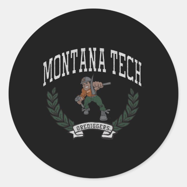 Sticker Rond Victoire de Montana Tech Orediggers (Devant)