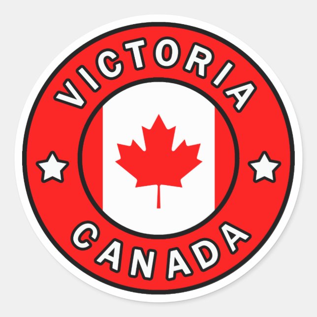 Sticker Rond Victoria Canada (Devant)