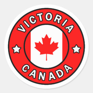 Sticker Rond Victoria Canada