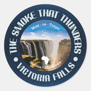 Sticker Rond Victoria Falls (rd)