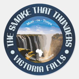 Sticker Rond Victoria Falls (rd)