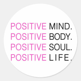Sticker Rond Vie d'âme corporelle positive
