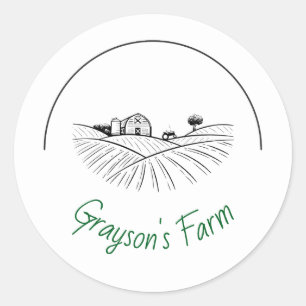 Sticker Rond Vie de ferme 