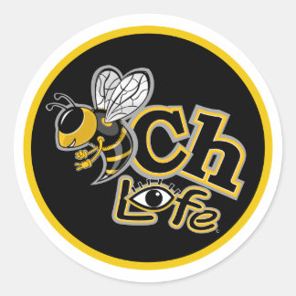 STICKER ROND VIE DE PLAGE