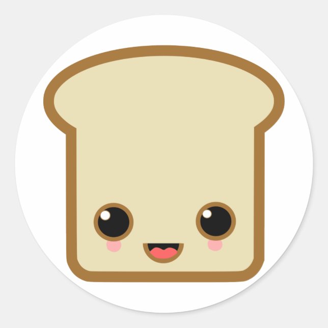 Sticker Rond vie toast (Devant)