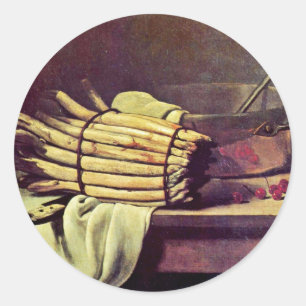 Sticker Rond Vie Toujours Avec Asperges Par Bonvin François